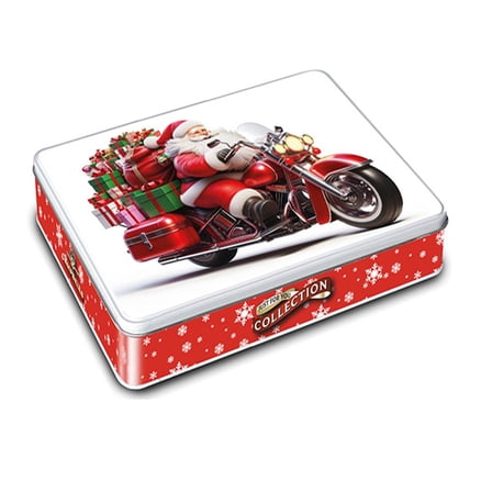 Campbells Shortbreads Biker Santa Tin (Assorted Shortbread Shapes) 150g (Pack of 1)