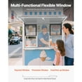 thumbnail image 5 of KFFKFF Concession Window 60x36 in, Aluminum Alloy Service Window for Food Trucks, 85-Degree Opening Serving Window with 6 Sliding Panels, Awning Door, and Drag Hook for Food Trailers, 5 of 9