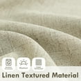 thumbnail image 4 of DriftAway Double Layer Linen Blackout Tie Up Curtains Thermal Insulated Fully Lined Balloon Roman Shade Bathroom Window Adjustable Rod Pocket for Small Window 39 Inch by 55 Inch Light Khaki Linen, 4 of 5