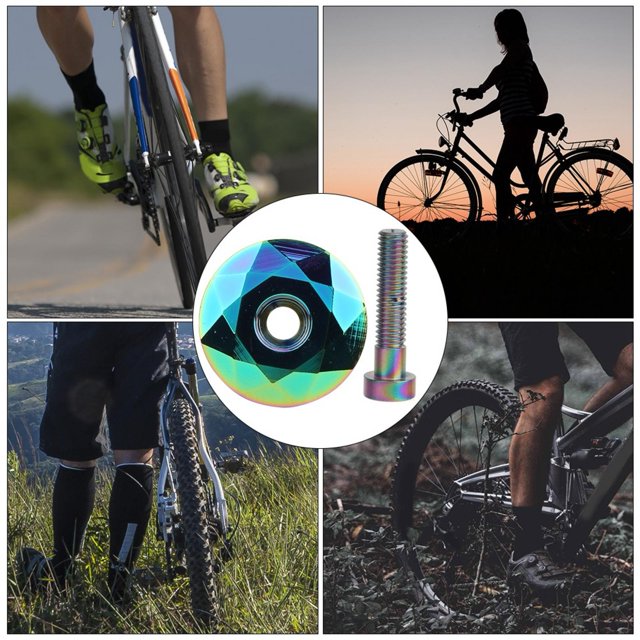 Cycling Racks And Storage Aluminium Alloy Mountain Bike Headset Stem Topizing Coverycle Modification Accessoriescolorful Parts Components