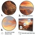 thumbnail image 3 of Designart "Sunset In The Canyon Desert" Canyon Floater Framed Canvas Art Print, 3 of 5