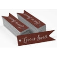 thumbnail image 2 of Inkdotpot Pack Of 50 Real Silver Foil Paper Tags Love Is Sweet Wedding Favor Hang Tags, 2 of 6