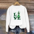 thumbnail image 5 of Charella Sweatshirts for Women St Patricks Day Decorations Long Sleeve Crewneck Tops 2024 Trendy T-shirt,White,XL, 5 of 5