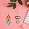 thumbnail image 3 of (RZ039) Pendientes Diamantes Punto Creativos Forma Irregular DIY (diamante Punto Doble Cara), 3 of 9