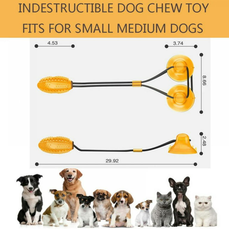 HESLAND Dog Chew Toys for Aggressive Chewers Large Breed Small Medium Dogs,  Dog Puzzle Toys Interactive Indestructible Durable Treat Dispensing Toy