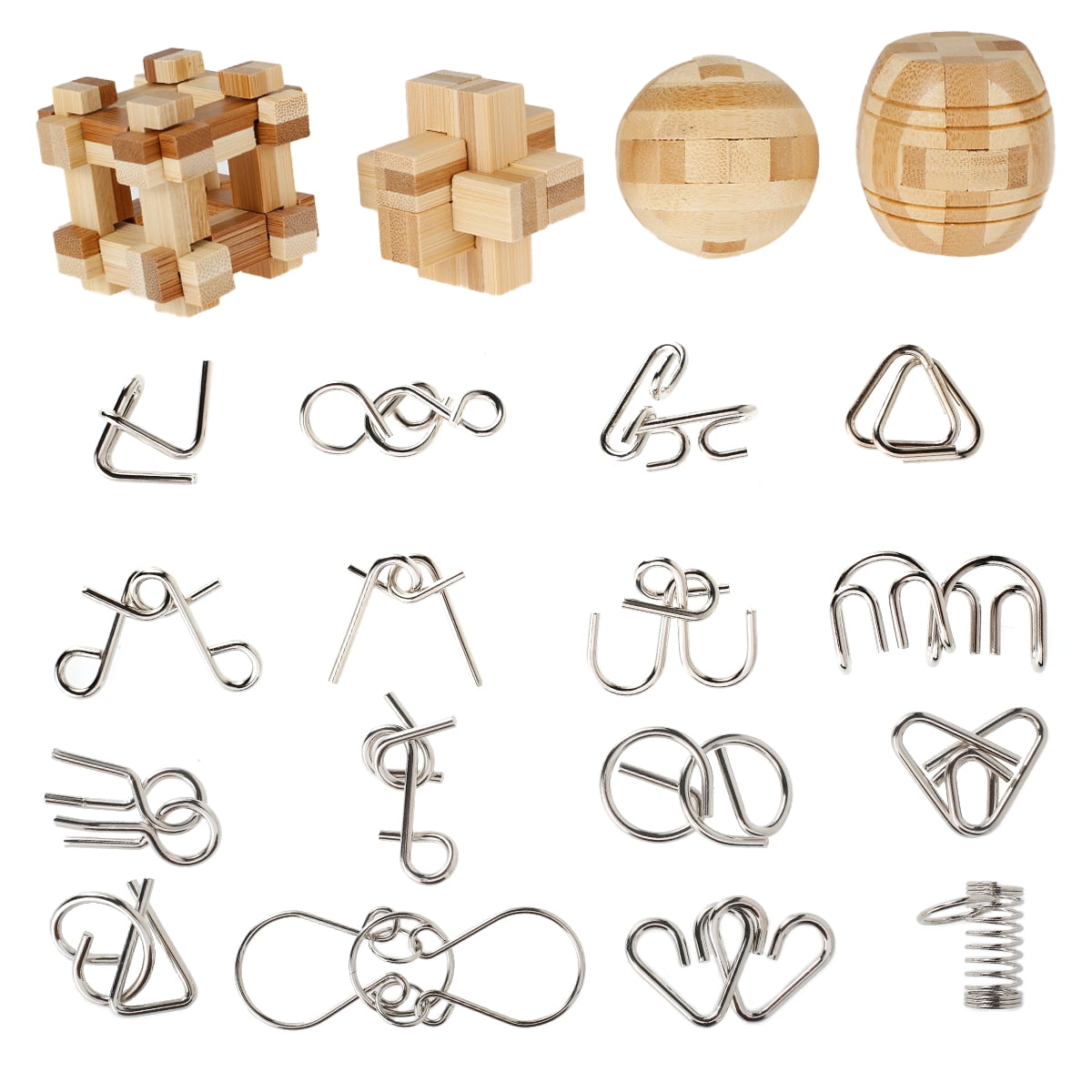 wood brain teaser dexterity & focus Marble Tour Puzzle 