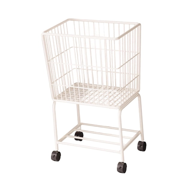 Carrito de lavandería con ruedas, cesto de lavandería de alambre con ruedas, cesto de lavandería multiusos hecho de, organizador para sala de estar, d