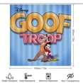 thumbnail image 2 of La tropa Goofy-theme 4-Piece Shower Curtain Set with Rugs, Waterproof Bathroom Decor Set Includes Bath Mat, U-Shaped Rug, Toilet Lid Cover and Curtain with Hooks, 2 of 4