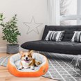thumbnail image 5 of PinkSheep Dog Beds for Small Dogs Puppy Bed Pet Cats Bed with Removable Cushion for Indoor Cats Dogs, Orange, 5 of 9