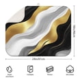 thumbnail image 2 of Black Marble Gold Line Pattern Dish Drying Mat for Kitchen 1 Pack, Ultra Absorbent Microfiber Dishes Drainer Mats,18"x24", 2 of 4