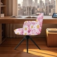 thumbnail image 3 of Xixirimido Pink Axolotl Daisy Flower Pattern Swivel Armchair Accent Dining Chair Cover, Stretch Mid-Back Office Desk Chair Slipcover Leisure Arm Chair Protector for Home, 3 of 7
