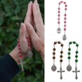 thumbnail image 2 of Rosary Beads Madonna Pendant Necklace Women Alloy Material Necklace For Girls---Product code 55852 A, 2 of 5