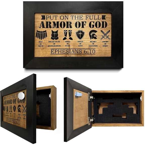 Bellewood Designs Hidden Gun Storage Secure Wall Cabinet Put On The Full Armor Of God