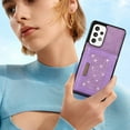 thumbnail image 5 of Nalacover Wallet Crossbody for Samsung Galaxy A53 5G Phone Case with Lanyard Strap Credit Card Holder, PU Leather Protective Handbag Purse Kickstand Bling Diamond Cover Women Girl, Purple, 5 of 10