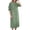 Green, variant on Women's Boat Neck Midi Dress with Side Button Detail Short Sleeve Casual Shift Dress with Pockets for Everyday Wear