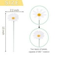 thumbnail image 3 of Liulin 10Pcs Metal Flowers for Outside, Daisy Flower Decorative Garden Stakes, Outdoor Metal Flower Stick for Patio Lawn Yard Pathway Landscape Decorations, Spring Outdoor Decor, 13 Inch, 3 of 9