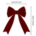 thumbnail image 3 of Red Velvet Christmas Bows - Premium Premade Bows For Tree Wreaths Gift Wrapping Crafts Wedding & Holiday Decor (12 Pack), 3 of 7