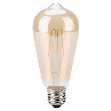 

Garosa E27 Brown Glass Retro LED Light Lamp Bulb Lighting Decoration for Coffeehouse LED BulbsLight Bulbs (2W)