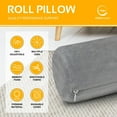 thumbnail image 5 of AllSett Health Cervical Neck Roll Memory Foam Pillow, Bolster Pillow, Round Neck Pillows Support for Sleeping | Bolster Pillow for Bed, Legs, Back and Yoga, 5 of 6
