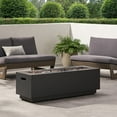 thumbnail image 2 of Jasmine Outdoor 50,000 BTU Rectangular Fire Pit (No Tank Holder), Dark Gray, 2 of 7