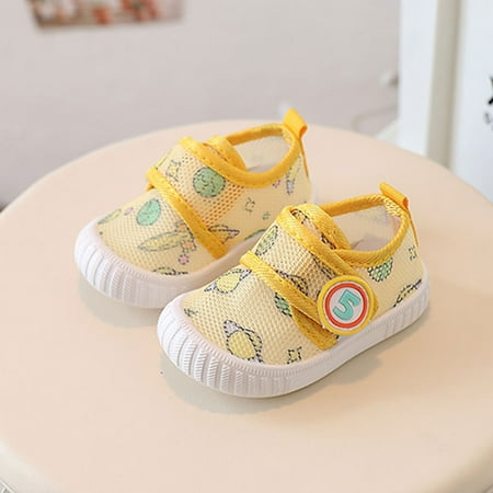 

Gubotare Baby Sock Shoes Baby Boys Girls Shoes First Walking Shoe Yellow 18