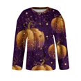 thumbnail image 5 of Halloween Cardigan for Women Cute Halloween Pumpkin Womens Sweaters Cardigan Button Knit Cropped Long Sleeve Fall Holiday Plus Size Tunic Sweater Orange 3XL, 5 of 6