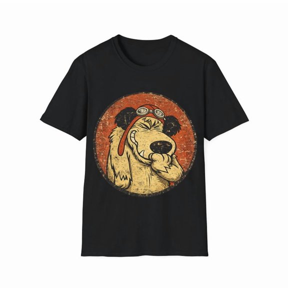 Vintage Retro Cartoon Dog T-Shirt, Funny Laughing Dog Graphic Tee, Classic Animated Character Shirt for Men Women