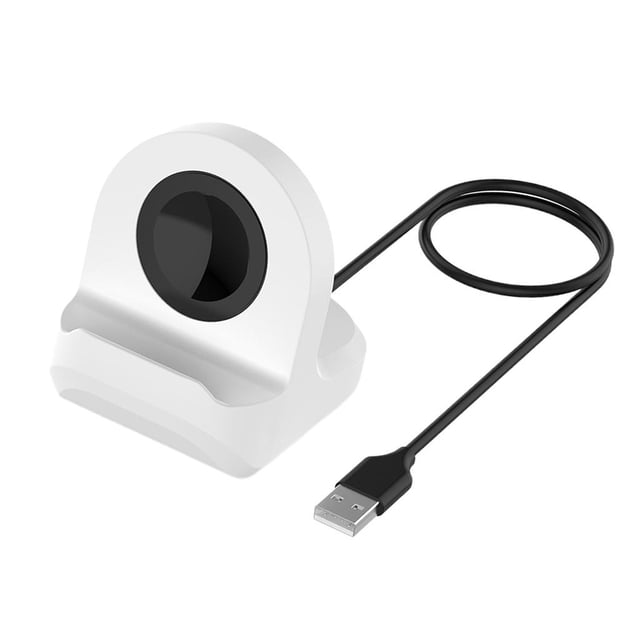 Cuna de carga Soporte de base de carga para reloj inteligente para (2) Blanco