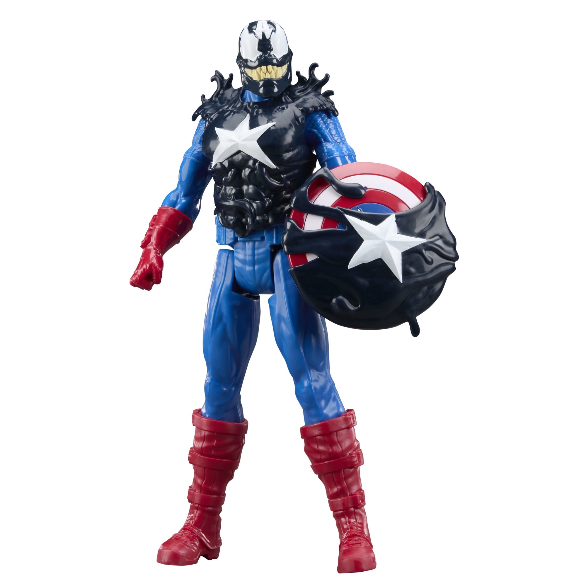 Marvel Avengers VenomVersus Titan Hero Series Venomized Captain America & Venomized Hulk Action Figures