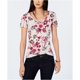 thumbnail image 1 of Tommy Hilfiger - Camiseta básica floral para mujer, color rosa, extragrande Tommy Hilfiger Camiseta básica, 1 of 1