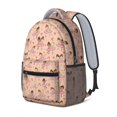 thumbnail image 2 of Princess and Ballerina Pink Pattern Backpack for School, Cute School Bag with Adjustable Shoulder Straps and Padded Back, 15.3"x11"x6.7", 2 of 5
