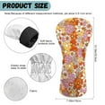 thumbnail image 6 of Yuyamidu Hippie Flowers Golf Club Head Cover Floral Golf Head Covers for Hybrid Fairway Driver, Waterproof PU Leather, 6 of 7