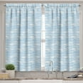 thumbnail image 2 of Ambesonne Harbour Stripe Valance & Curtain, Soft Simplistic, 55"x45", Pale Blue White, 2 of 6