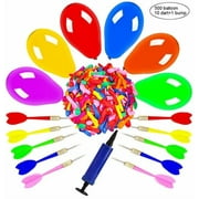 OOTSR Dart Balloon Game Set Includes 500 Balloons & 10 Darts Plus Pump - Exciting Outdoor Game for Adults, Best Carnival, Birthday Party & Backyard Fun