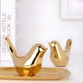 thumbnail image 6 of XIBUFE 2 Pcs Gold Decor Accents,Small Animal Statues,Modern Home Decorative,Birds Sculpture,Ornaments for Shelf,Bookshelf,Coffee Table,Knick Knacks Home Decor for Shelves (Gold Bird), 6 of 10