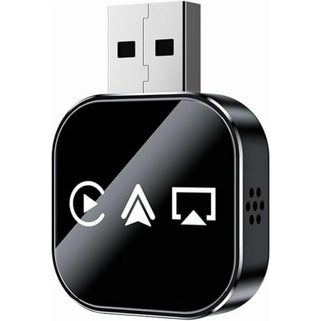 Wireless Carplay Mirror Link Adapter - 3 in 1 Airplay Mirror Link Adapter Multi-User Seamless Connection Converts Wired to Wireless CarPlay Adapter