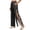 Black, variant on Women’s Magnetic Tear Away Post Surgery Pants Adaptive Recovery Pants Full Side Openings Easy Dressing Breakaway
