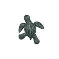 thumbnail image 3 of Mini Sea Turtle Figure Cast Iron Paperweight Heavy Weight Desk Accessory Nautical Home Office Decor, 3 of 5