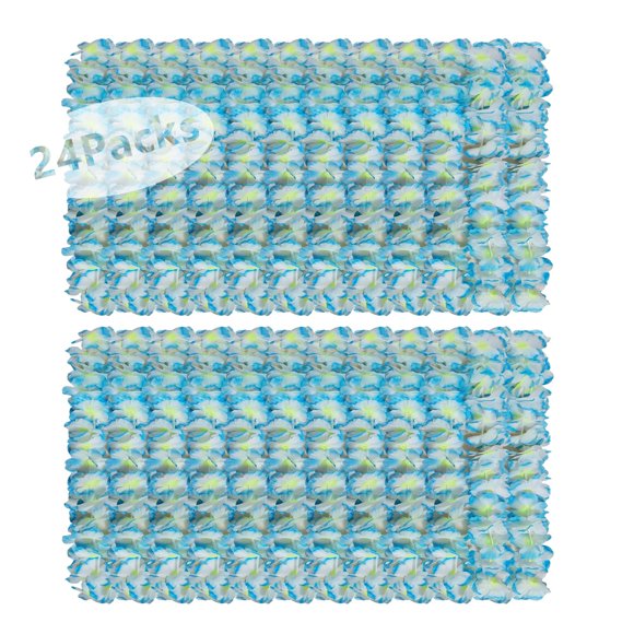 Forellfit Hawaiian Leis, paquete de 24 unidades, 105 cm, color azul