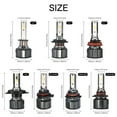 thumbnail image 3 of HUAYEYC 10000LM 55W H11 H9 LED Headlight Bulbs, H8 H16 Fog Light Bulbs, Super Bright, 6500K Cool White, Pack of 2, 3 of 11