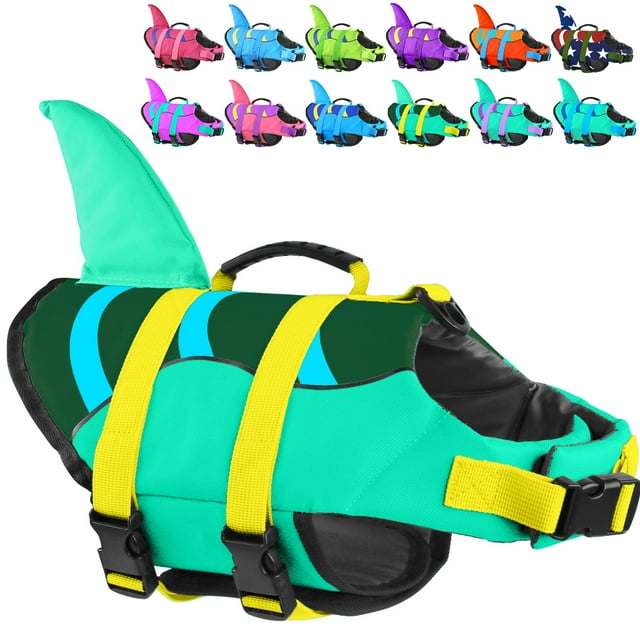 Chaleco salvavidas para perros Fragralley Shark Fin de Nylon de alta flotabilidad