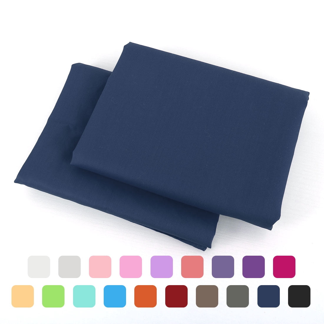 Unique Bargains Pillowcases 2-Piece Egyptian Cotton Pillow Cover Navy Blue King