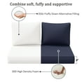 thumbnail image 5 of Snubbull Outdoor 46" x 26" x 5" Loveseat Cushion Set, Water repellent, Fade Resistant, Cushion Set for Couch, Bench, and Swing, Navy, 5 of 6