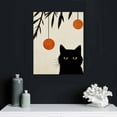 thumbnail image 4 of JRXY Mid-Century Boho Cats Posters Wall Art Prints,Abstract Boho Sun Bowls Black Cats Print Wall Art,Mediterranean Style Day and Night Cat Palm Leaves Animals Nature Illustrations Modern  16x20 in, 4 of 4