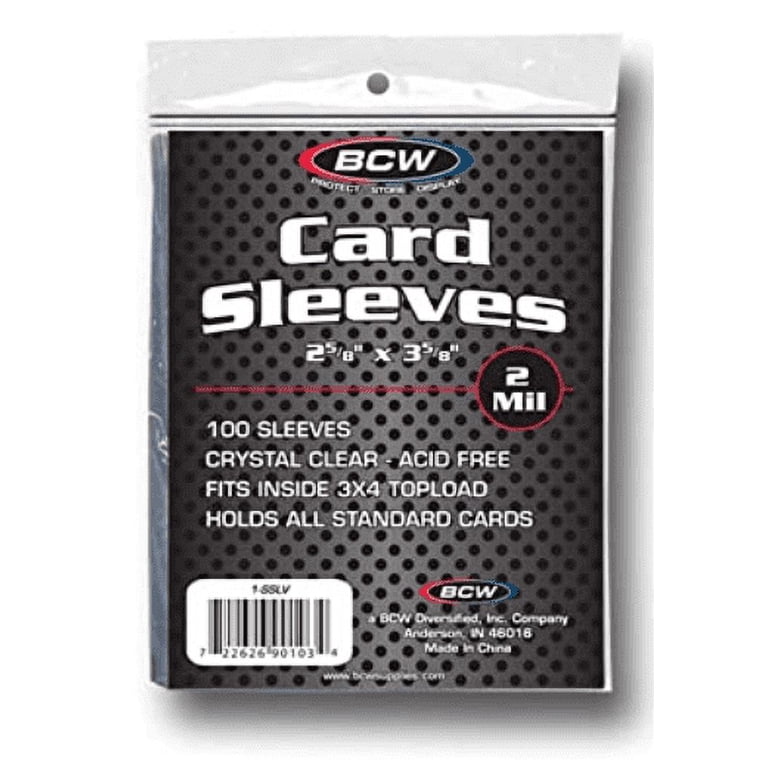 2 5/8 x 3 5/8 card sleeves BCW Standard Card Sleeves