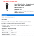 thumbnail image 2 of Splash Shield Retainer - Compatible with 2002 - 2006 Cadillac Escalade EXT 2003 2004 2005, 2 of 2