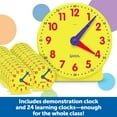 thumbnail image 4 of Learning Resources Classroom Clock Kit - Preschool Must Have, Teaching Time Activity , About Flash Time Cards, Montessori Toys, Math Manipulatives, G, 4 of 8