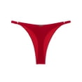 thumbnail image 3 of RELLECIGA Women's High Cut Thong Bikini Bottom Red Cheeky Low Rise Bikinis for Women Size XL, 3 of 3