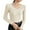 #096-Beige, variant on Women's Form Fitting Long Sleeve Sweater Solid Color Stretchy Knit Top Casual Chic-Style Style
