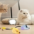 thumbnail image 3 of Greeniant Peluche que gira alrededor de juguetes interactivos para gatos Control remoto ratón gato juguete Juguetes para gatos Amarillo Modelo de control remoto, 3 of 6